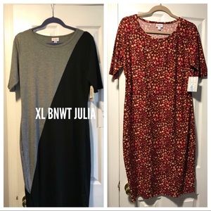 TWO XL Lularoe Julia BNWT